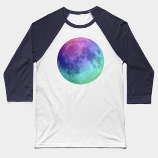 Rainbow Detailed Full Moon Tee Baseball T-Shirt